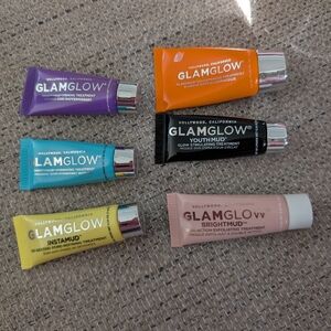 GLAMGLOW Skincare Collection - Purple, Orange, Black, Blue, Yellow, Pink